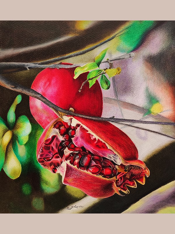 تابلو نقاشی انار