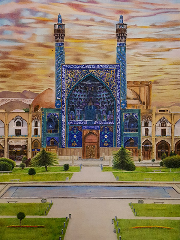 تابلو نقاشی مسجد شاه اصفهان